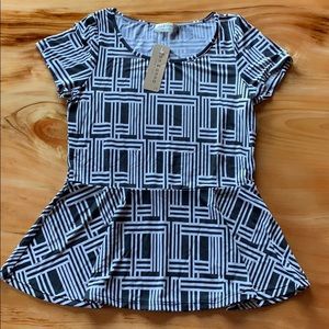 Jon & Anna Peplum Top